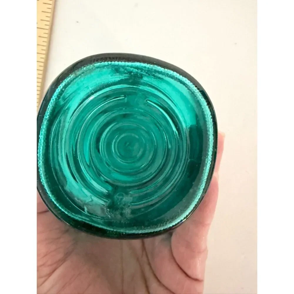 vtg teal ball ideal bicentennial half pint mason jar with wire bail